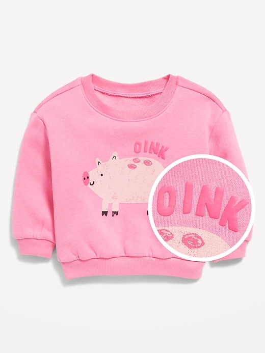 View large product image 1 of 2. Printed Crew-Neck Sweatshirt for Baby