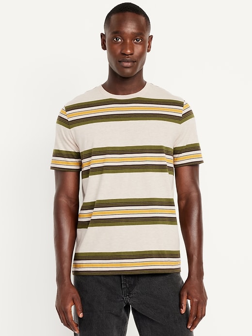 Image number 1 showing, Crew-Neck Striped T-Shirt