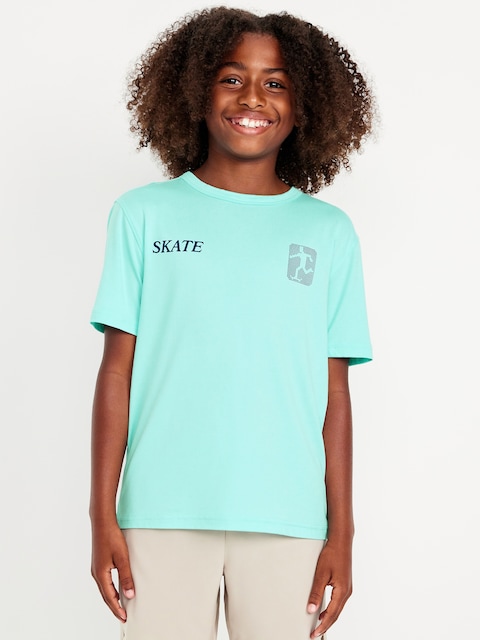 CloudMotion Performance Graphic T-Shirt for Boys - Saltwater Slide