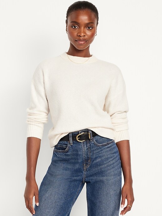 Image number 1 showing, SoSoft Crew-Neck Tunic Sweater