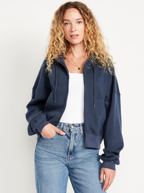 SoComfy Zip Hoodie Sweatshirt - Dusk Navy