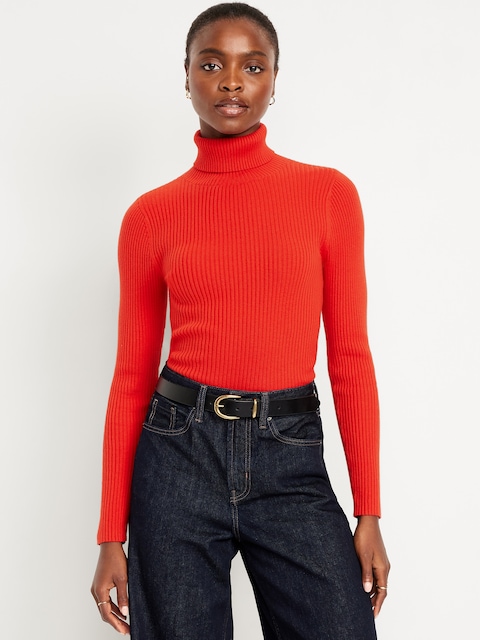 SoSoft Lite Rib Turtleneck Sweater - Fan The Flames