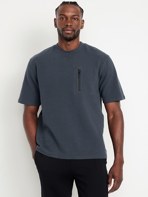 Image number 1 showing, Oversized Tech Waffle T-Shirt