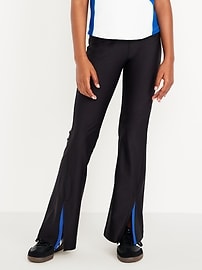 View large product image 3 of 5. High-Waisted PowerSoft Flare-Leg Performance Leggings for Girls