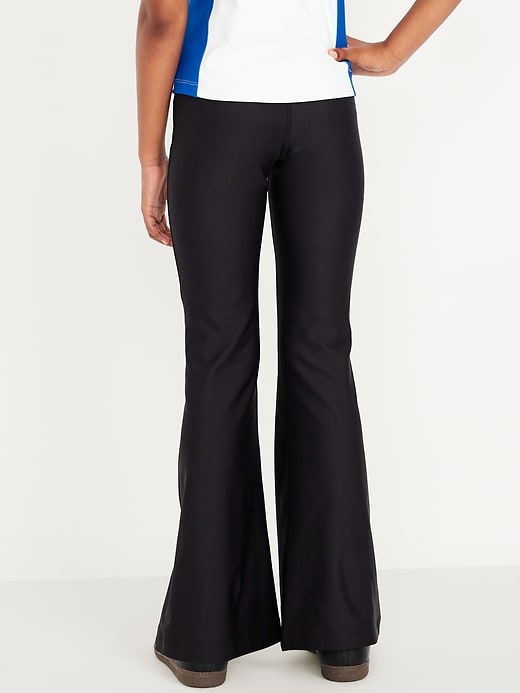 View large product image 2 of 5. High-Waisted PowerSoft Flare-Leg Performance Leggings for Girls