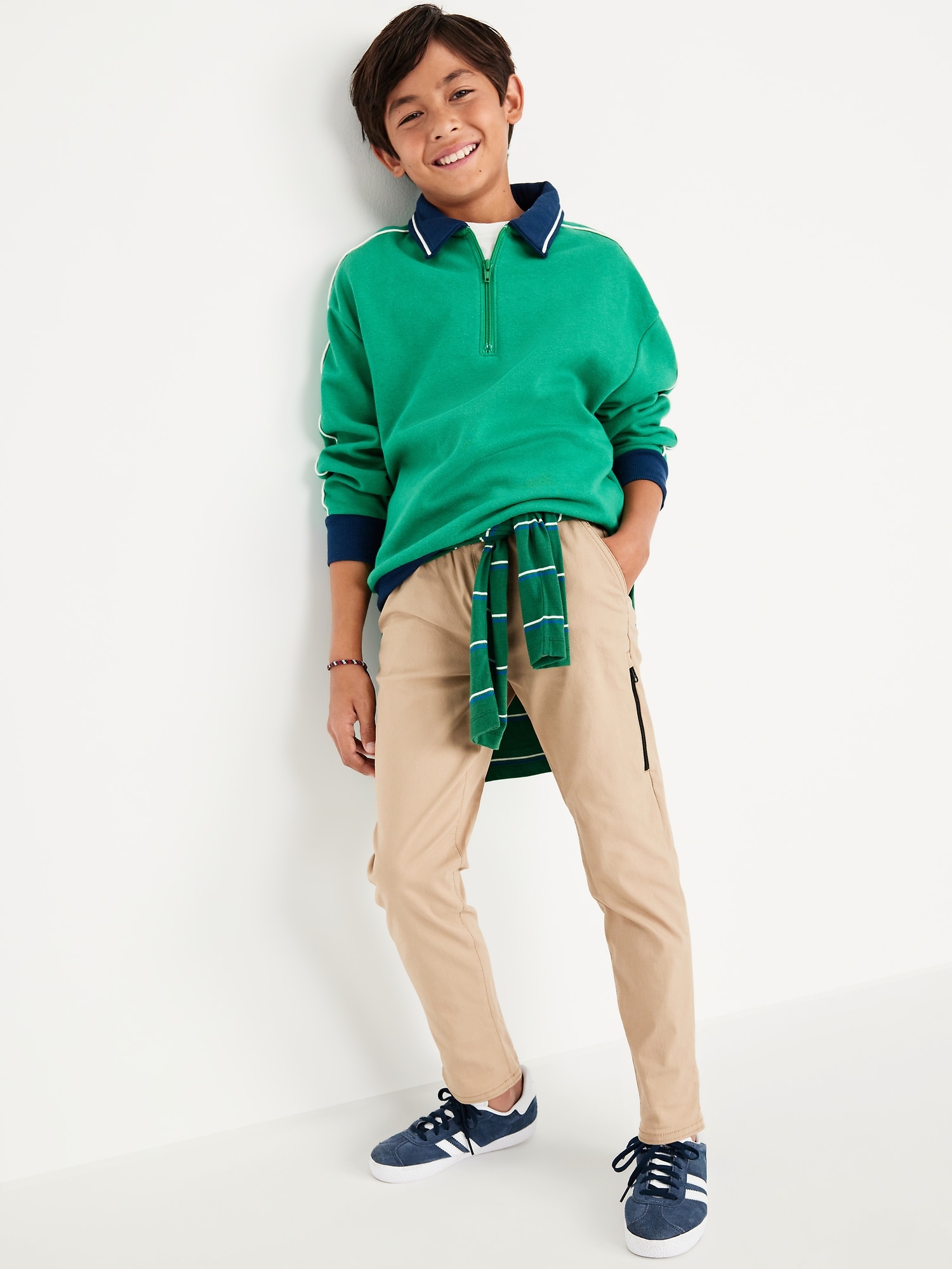 Built-In Flex Tapered Tech Pants for Boys | Old Navy