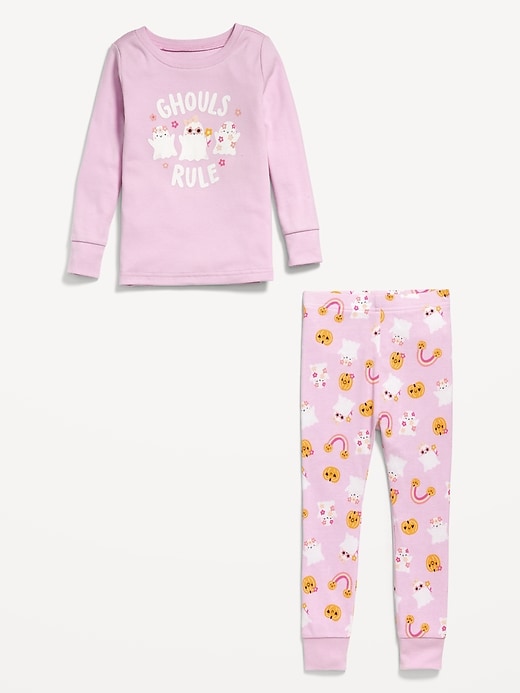 L'image numéro 2 présente Pyjama ajusté à motif pour tout-petit et bébé