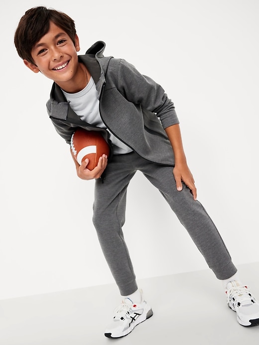 View large product image 1 of 1. Dynamic Fleece Zip-Front Hoodie and Joggers Set for Boys