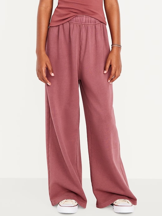 View large product image 1 of 5. Baggy Fleece Straight-Leg Sweatpants for Girls