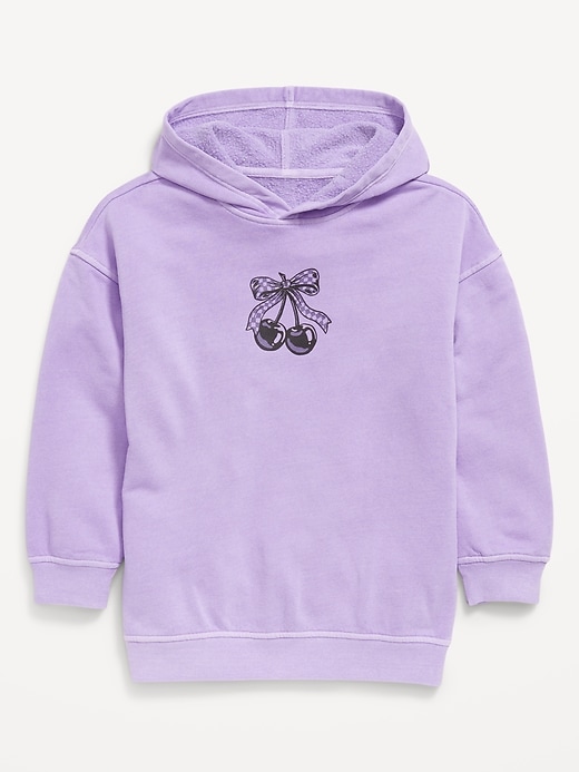 Image number 2 showing, Oversized Graphic Tunic Pullover Hoodie for Girls