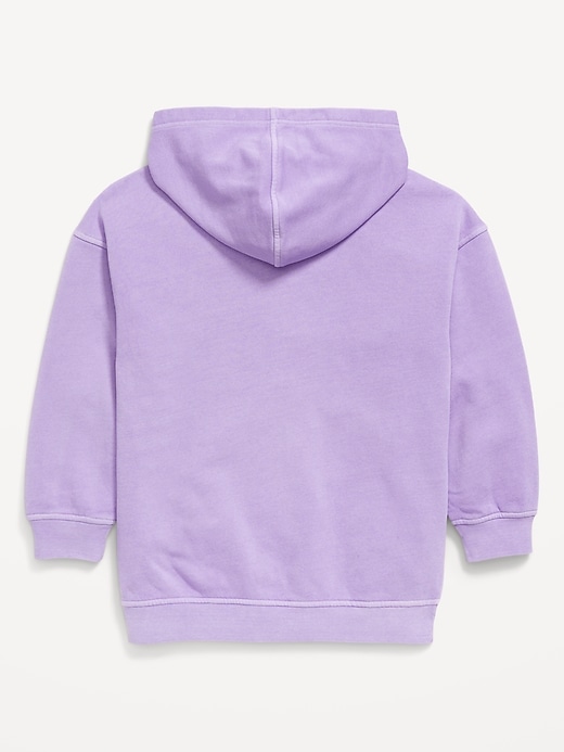 Image number 3 showing, Oversized Graphic Tunic Pullover Hoodie for Girls
