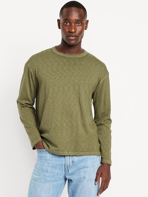 Image number 1 showing, Heavyweight Slub-Knit T-Shirt