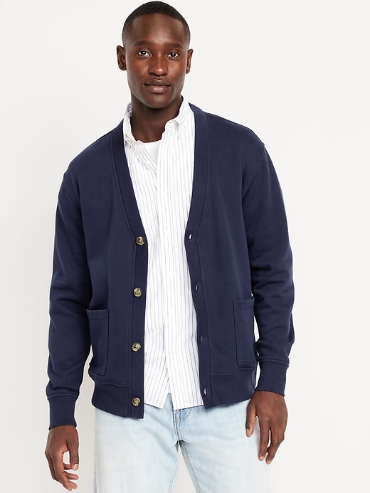 L'image numéro 1 présente Cardigan en molleton