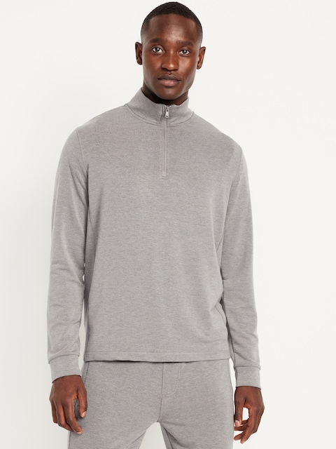 Recharge Knit Quarter-Zip Pullover - Medium Heather Gray