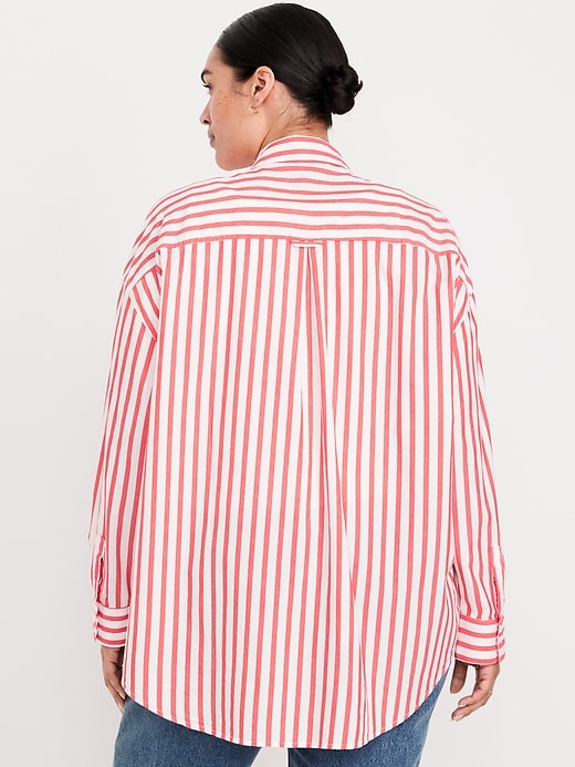 Image number 8 showing, Oversized Button-Down Boyfriend Shirt
