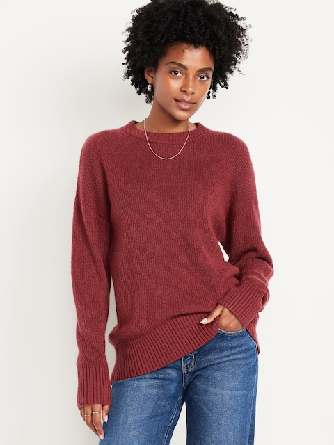 SoSoft Crew-Neck Tunic Sweater - Umber Earth