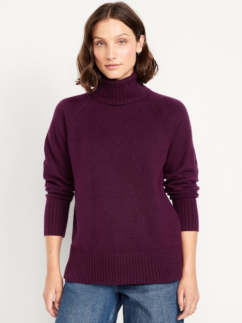 SoSoft Turtleneck Sweater - Plum Paradise