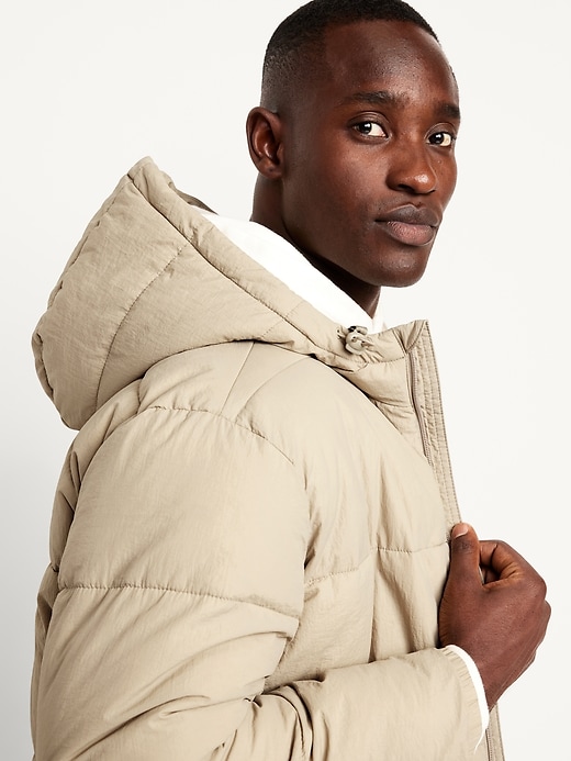 Image number 6 showing, Water-Resistant Hooded Puffer Jacket