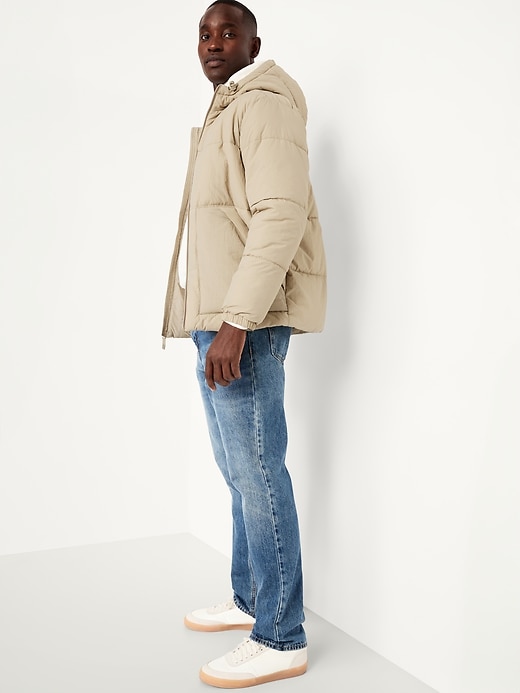 Image number 3 showing, Water-Resistant Hooded Puffer Jacket
