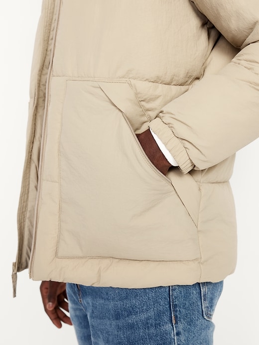Image number 4 showing, Water-Resistant Hooded Puffer Jacket