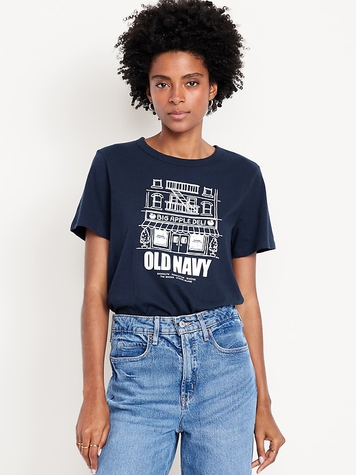 Image number 1 showing, EveryWear Crew-Neck Logo-Graphic T-Shirt