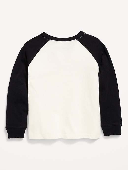 View large product image 2 of 2. Long-Sleeve Pocket T-Shirt for Toddler Boys