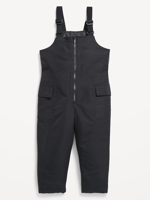 Image number 1 showing, Water-Resistant Snow-Bib Overalls for Toddler Boys
