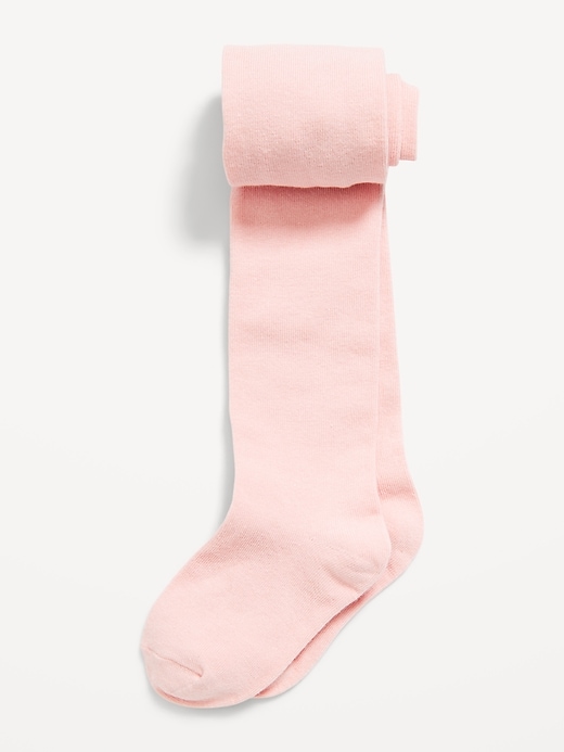 Image number 1 showing, Soft-Knit Solid Tights 2-Pack for Toddler Girls