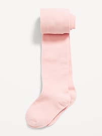 Image number 1 showing, Soft-Knit Solid Tights 2-Pack for Toddler Girls
