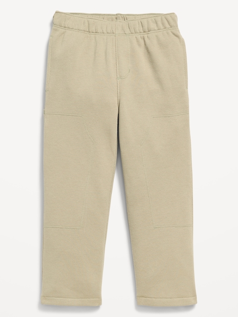 Loose Utility Fleece Straight-Leg Pants for Toddler Boys - Nettle