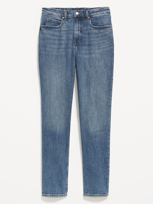 Image number 6 showing, Curvy Extra High-Waisted Straight Jeans
