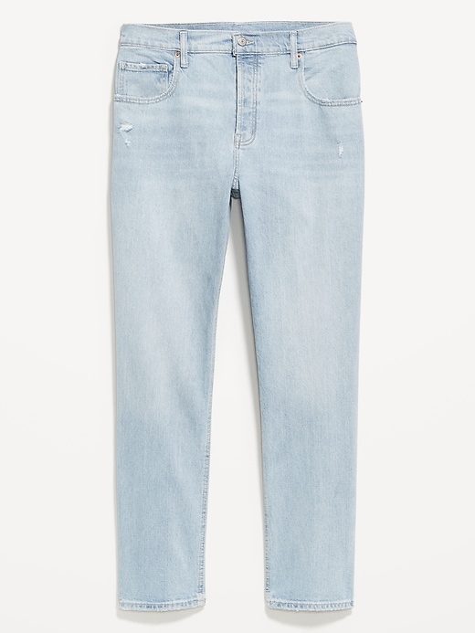 Image number 3 showing, Mid-Rise Slouchy Straight Jeans