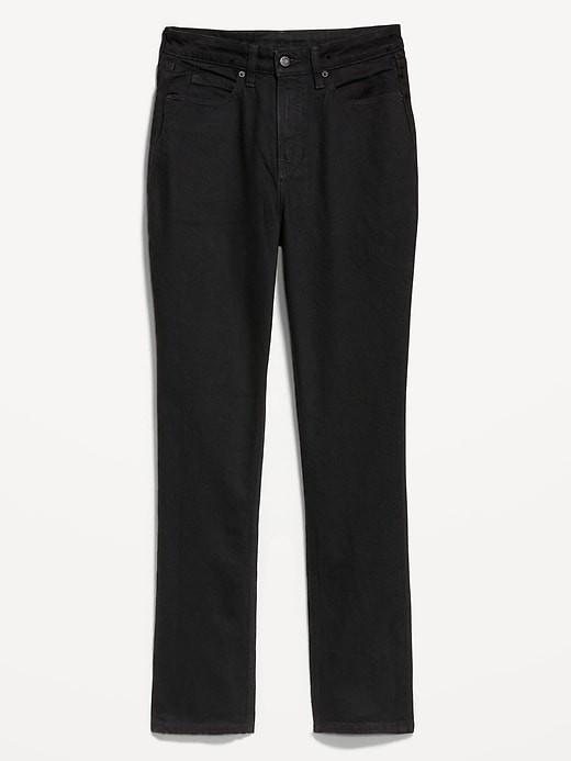 View large product image 1 of 2. Curvy Extra High-Waisted Straight Jeans