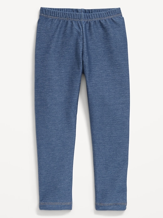 View large product image 1 of 1. Faux-Jean Leggings for Toddler Girls