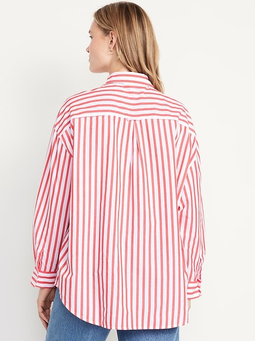 Image number 6 showing, Oversized Button-Down Boyfriend Shirt