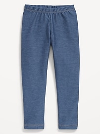 Image number 1 showing, Faux-Jean Leggings for Toddler Girls