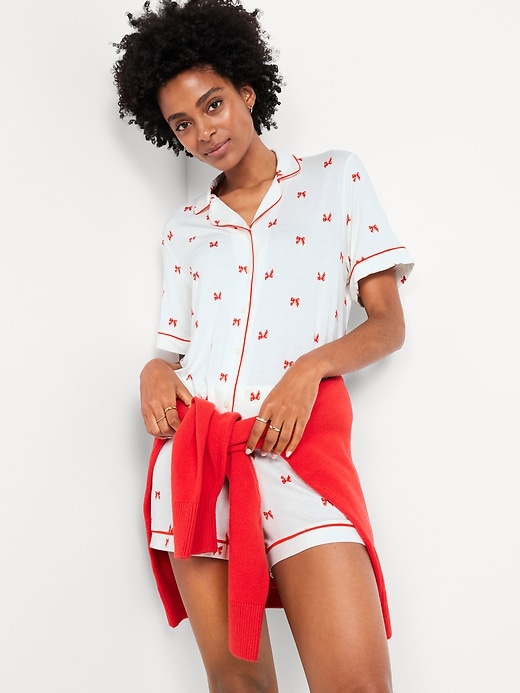 L'image numéro 3 présente Ensemble short en tricot de jersey Grasse matinée