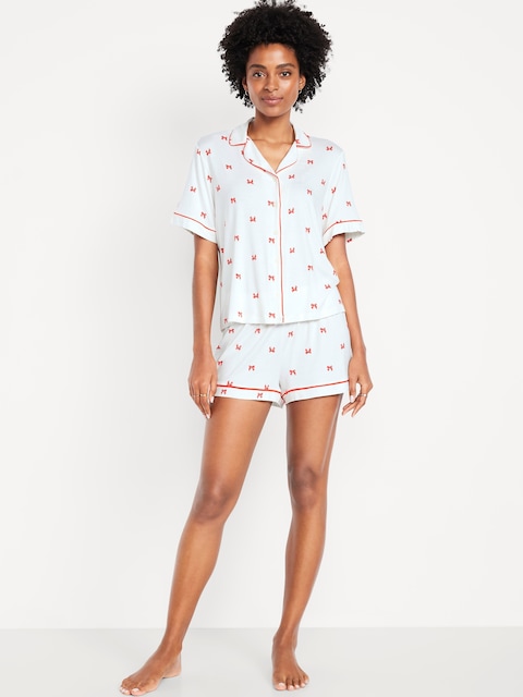 Ensemble short en tricot de jersey Grasse matinée - Boucles Rouges