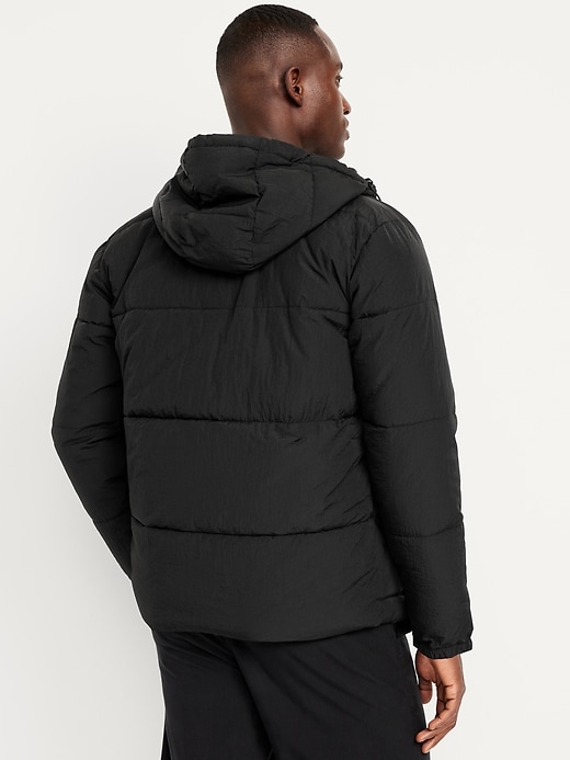 Image number 2 showing, Water-Resistant Hooded Puffer Jacket