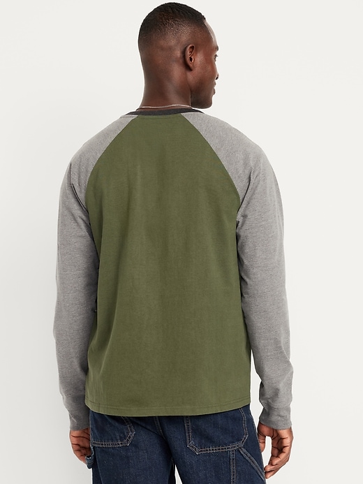 Image number 2 showing, Heavyweight V-Neck Raglan T-Shirt