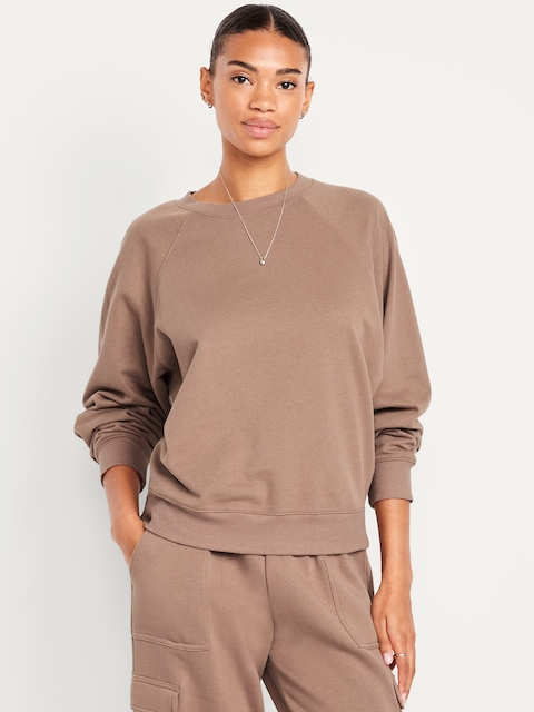 SoComfy Oversized Raglan Sweatshirt - Driftwood