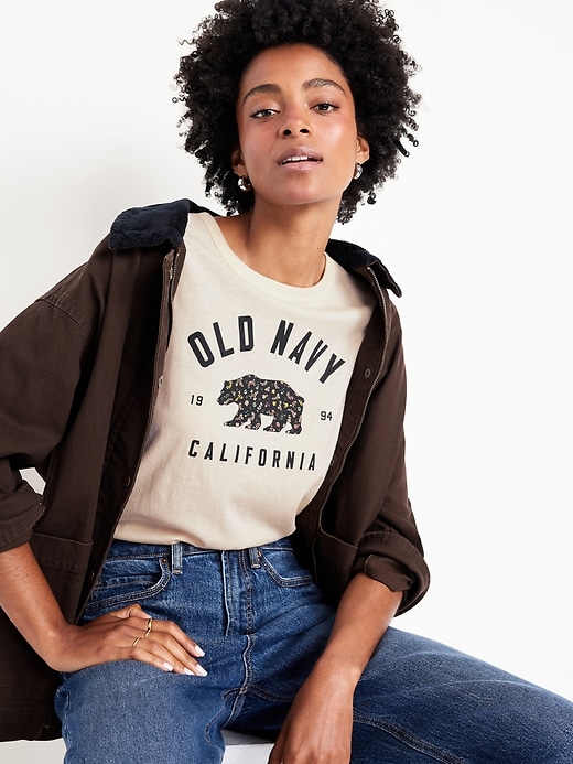 Image number 3 showing, EveryWear Crew-Neck Logo-Graphic T-Shirt
