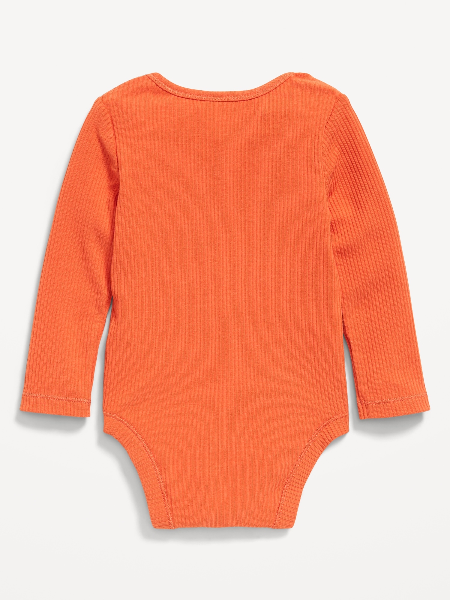 Long-Sleeve Unisex Ribbed Bodysuit for Baby