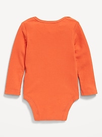 Image number 2 showing, Long-Sleeve Unisex Ribbed Bodysuit for Baby