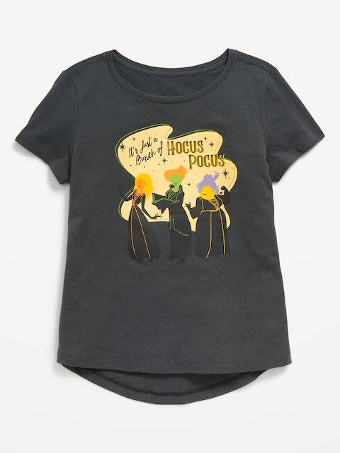 Disney© Hocus Pocus Graphic T-Shirt for Girls - Black Jack