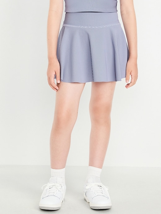 Image number 3 showing, High-Waisted PowerSoft Ribbed Skort for Girls