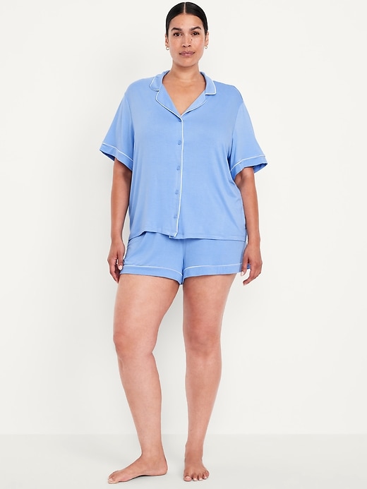Image number 7 showing, Sunday Sleep Knit Jersey Short Set