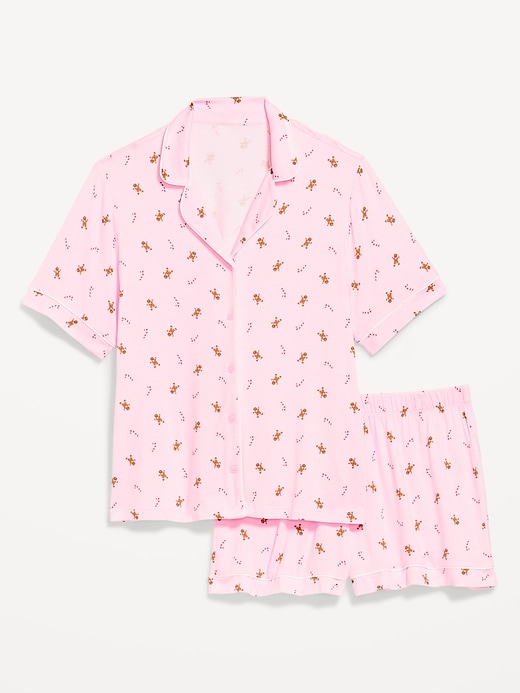 L'image numéro 4 présente Ensemble short en tricot de jersey Grasse matinée