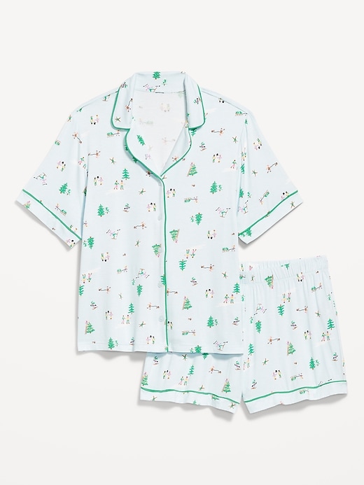 L'image numéro 4 présente Ensemble short en tricot de jersey Grasse matinée