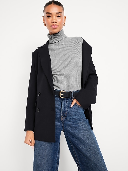 Image number 3 showing, SoSoft Lite Rib Turtleneck Sweater